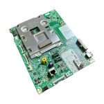 PCB Main LG EBU65764601 para 82UM7570PDB – vista en perspectiva con blindaje y conectores