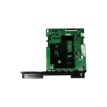 Main board Samsung BN94-00052N orientada verticalmente con riel de puertos en la base