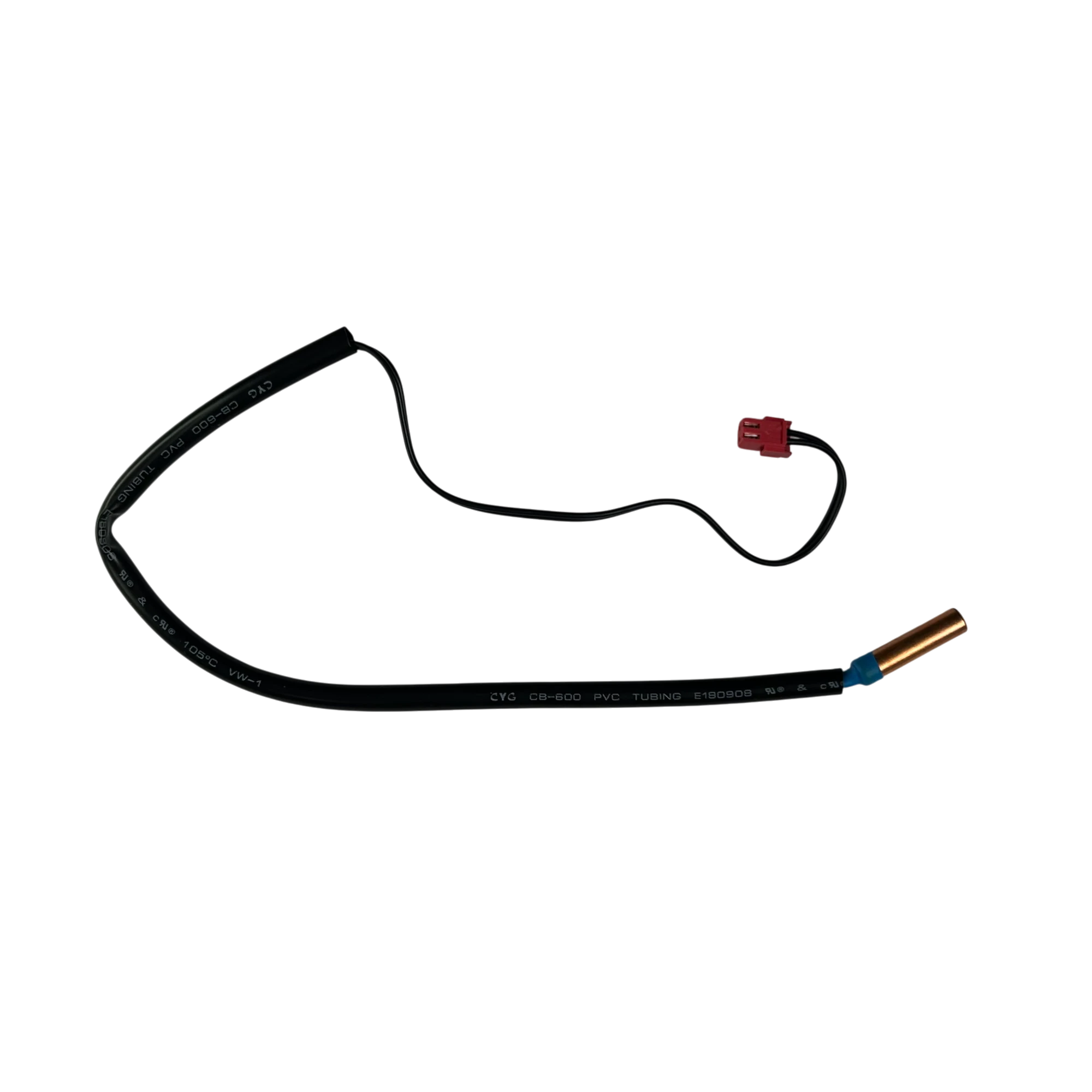Sensor de temperatura Samsung DB32-00204A con conector rojo y punta de cobre