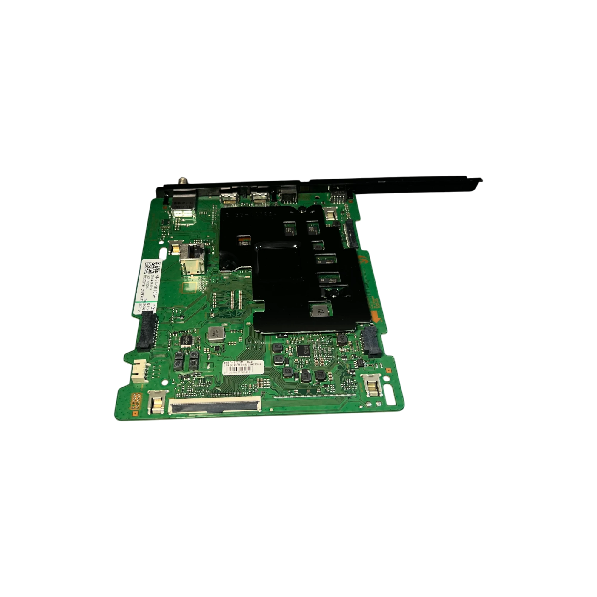 Main Board BN94-16105F para TV Samsung UN58TU7000KXZL vista frontal con conectores HDMI y USB