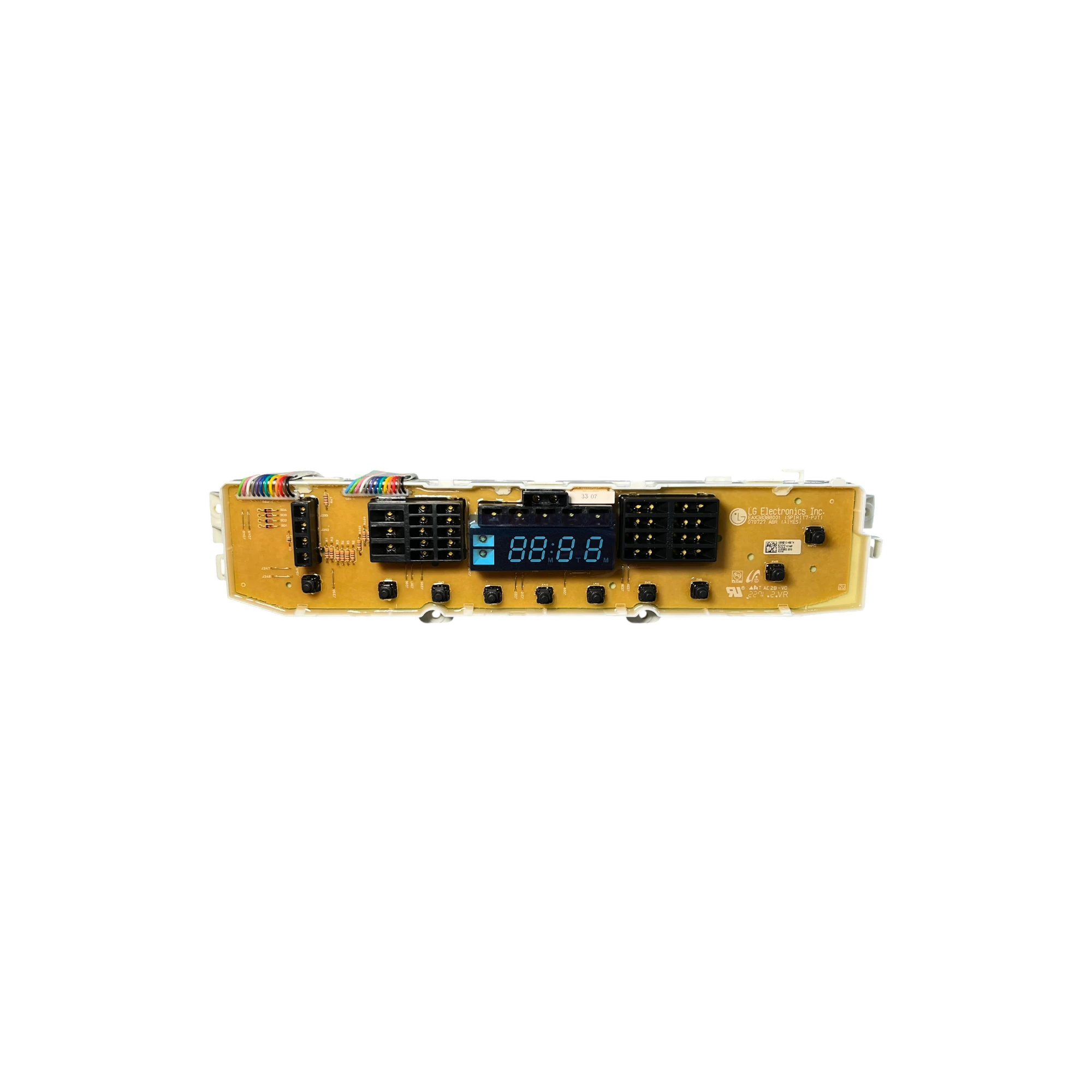 Main Board EBR62105322 para lavadora LG vista frontal con conectores