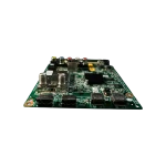 Main Board EBU63469404 para LG 43LF590T-DB vista frontal baja con puertos HDMI y sintonizador RF.