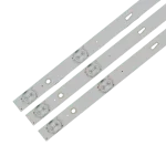 Imagen frontal del kit de barras LED de 3 unidades diseñado para restaurar la retroiluminación de televisores de 40 pulgadas de los modelos LED40T15 T2, K-LED40FHDSQT2 y K-LED40FHDLT2.