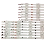 Kit barras LED lateral compatible con TV UN55HU7000KXZL, vista lateral.