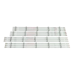 Kit barras LED posterior compatible con TV TC-50AS600H y TC-50AS650H, vista posterior.