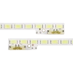 Detalle del kit LED para Samsung UN32D5500RMXZL mostrando conectores y puntos de luz.