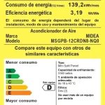 Etiqueta RetiQ Aire Acondiconado Ecomaster Midea