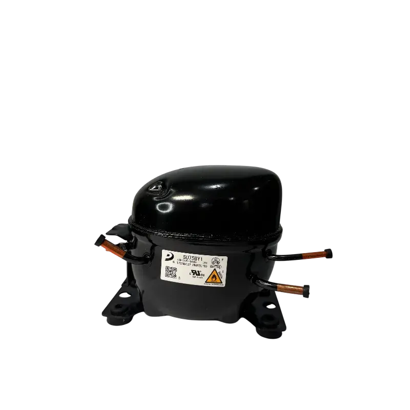 Compresor K1860141 para refrigerador Hisense vista frontal