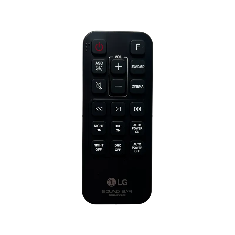 Control remoto LG AKB74935636 vista frontal