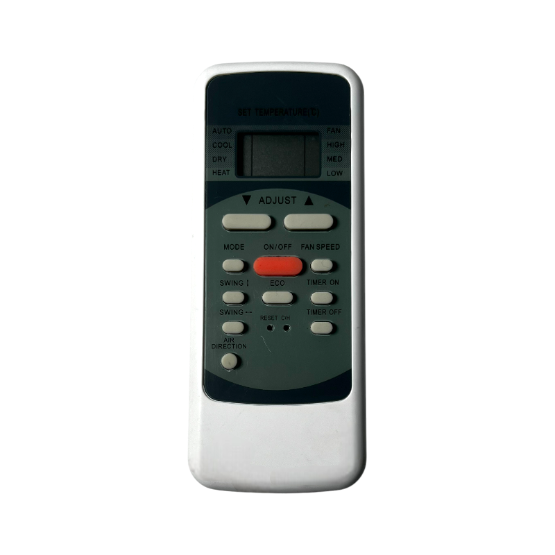 Control remoto Midea 17317000000431 vista frontal para aire acondicionado