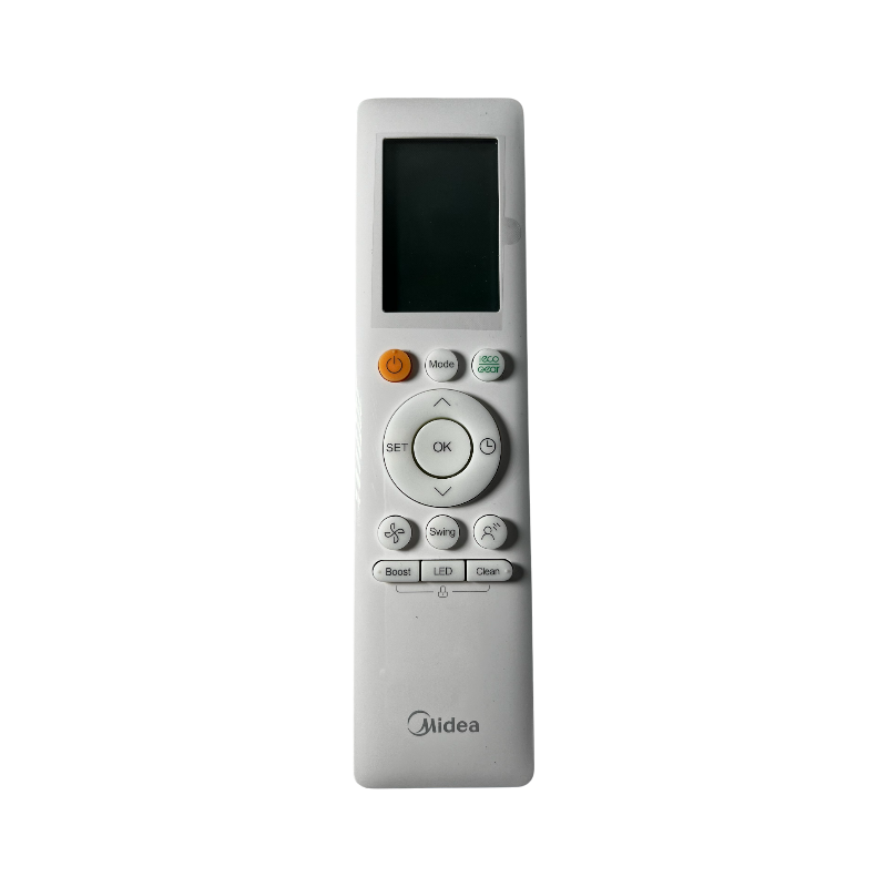 Control remoto Midea 17317000007594 vista frontal para aire acondicionado