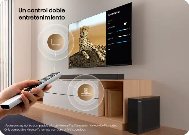 hisense hs2100 control remoto doble tv soundbar optimized Siempre a la medida