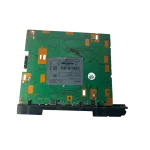 Imagen de detalle de la main board BN94-012855C para TV Samsung UN55NU7300KXZL, enfocada en chips y componentes electrónicos.