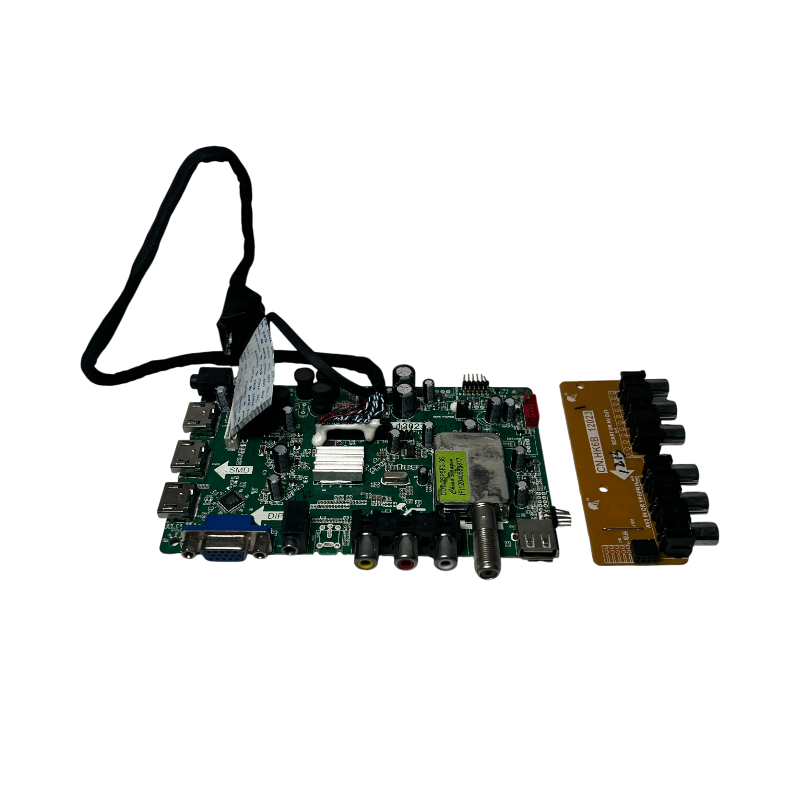 Main board T.MS18VG.72B 12023 para TV Simply SYLED3213 vista frontal