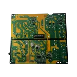 Vista lateral de la power supply EAY64529401 para TV LG 55UJ635T, mostrando su estructura y puntos de conexión.