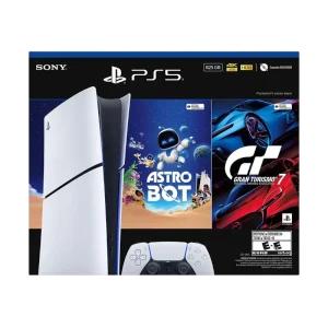Consola PS5 Slim Bundle Digital De 825 GB + Juego Gran Turismo 7 & Astro Bot