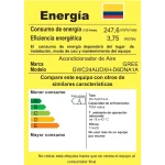 Etiqueta de eficiencia energética del acondicionador de aire GREE GWC24AUDXH-D6DNA1A