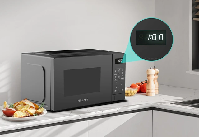microondas hisense con pantalla digital y funcin de temporizador 1 Pantalla LED
