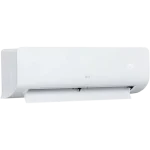 Aire acondicionado LG inverter blanco con pantalla digital mostrando 24 grados