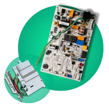 componentes electrnicos de placa base y placa de circuito impreso placa base de computadora con componentes electrónicos y placa de circuito impreso con cables