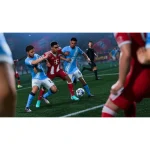 Jugadores de fútbol en acción, Manchester City vs Bayern Múnich, partido de fútbol