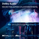 Imagen de un tambor con efectos de sonido envolvente Dolby Audio
