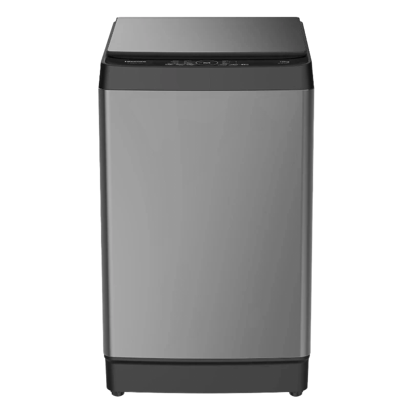 Lavadora LG Inverter 10kg Gris frontal con panel de control
