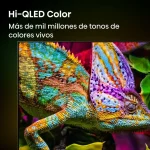 Camaleón con colores vivos y detallados gracias a la tecnología Hi-QLED Color