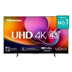 Televisor Hisense 4K 43 pulgadas UHD con VIDAA y Dolby Vision