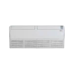 Aire acondicionado Midea blanco con panel de control y rejillas de ventilación