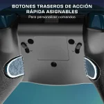 Botones traseros de acción rápida asignables en un mando de juego para una mayor personalización