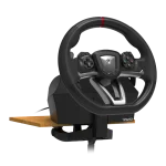 Volante de juego negro con pedal ajustable para Xbox