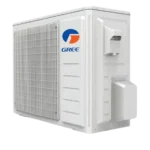 Aire acondicionado Gree unidad exterior blanca con logo